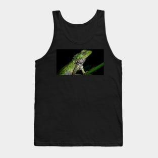 A close up of a changeable lizard (Calotes versicolor) Tank Top